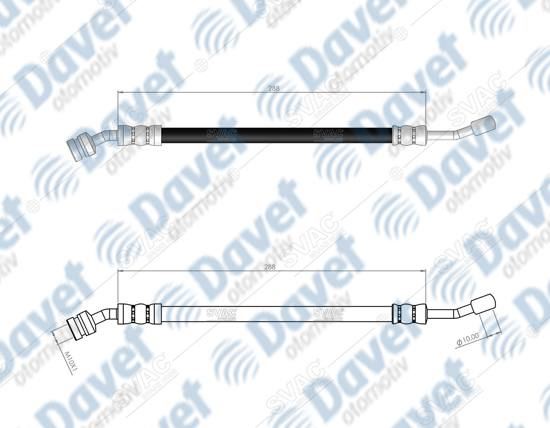 SVAC 800209 Arka Ic Fren Hortumu H-1 Absli  08->  ####